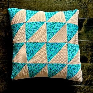 Vintage Triangle Quilt Pillow